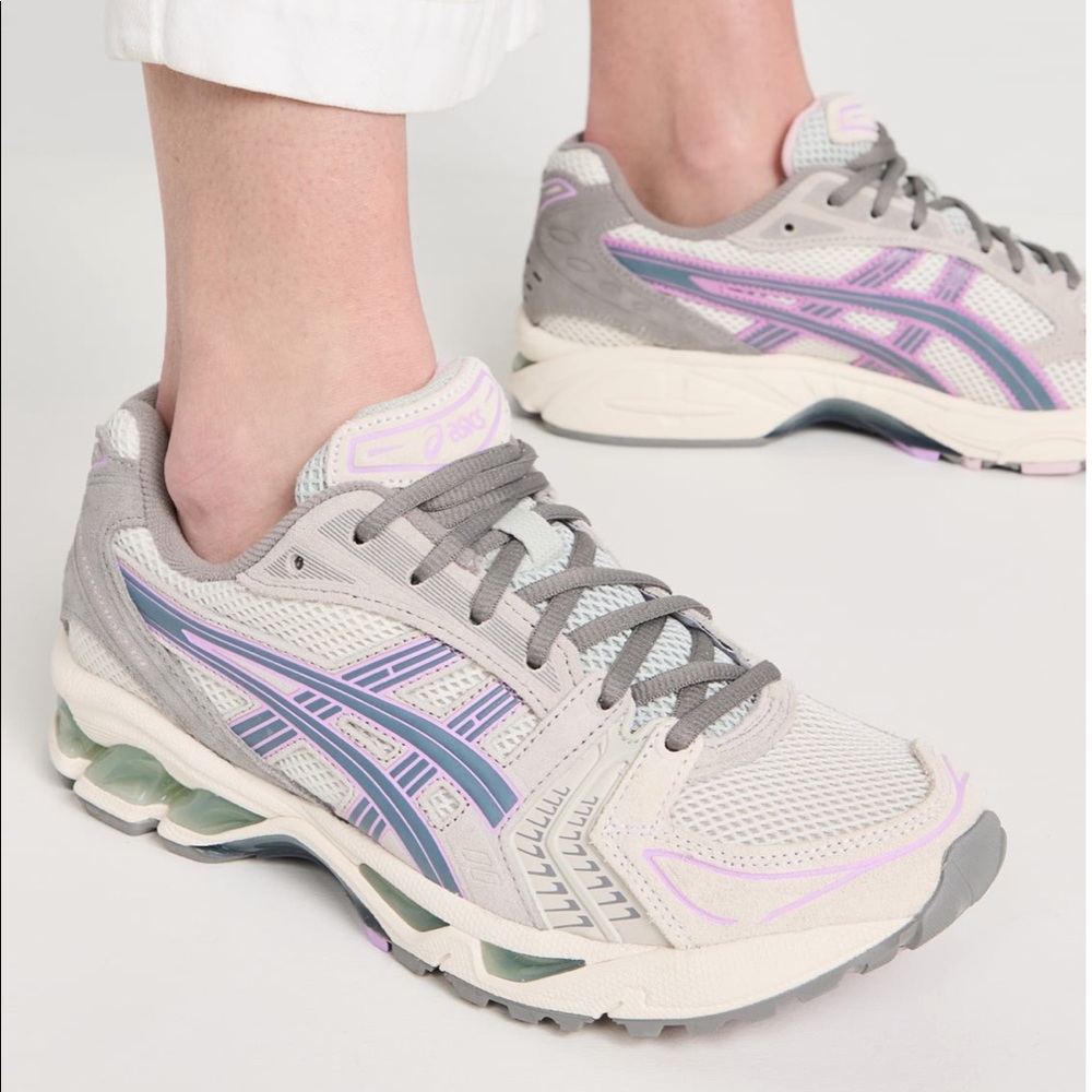 ASICS Gel Kayano 14 Sneakers Birch/Iron Clad Size 9.5